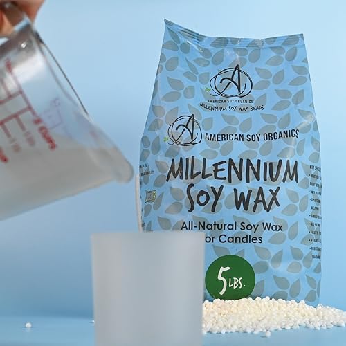 American Soy Organics Freedom Soy Wax Beads for DIY Candle Making, 5 lbs - Image 2