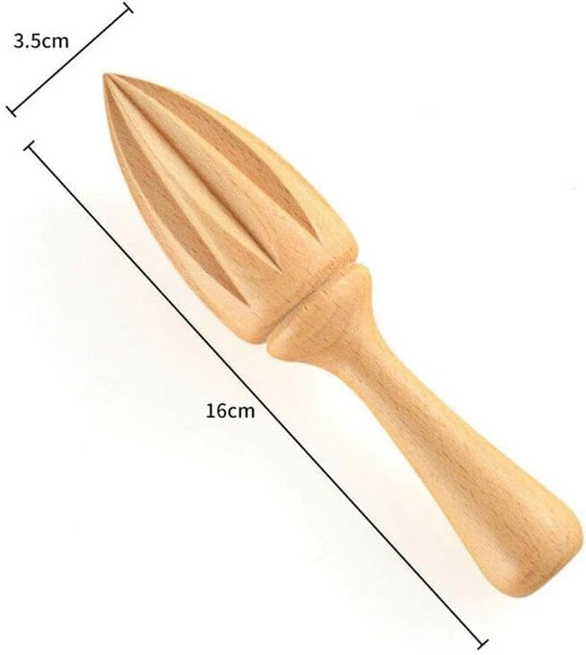 Wooden Citrus Juicer - Handheld Manual Lemon/Orange Reamer | Portable Fruit Squeezer Tool for Home, Cafe and Bar,Kitchen Utensils, Fruit and Vegetable Tools Bartender Accessories(16cm) - Image 2