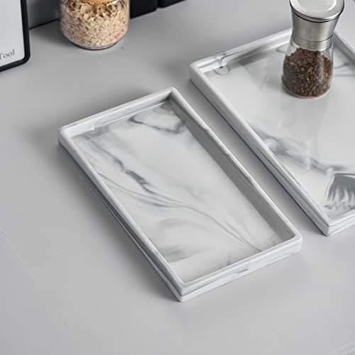 Ceramic Vanity Bathroom Tray Marble Tray Large - Image 4
