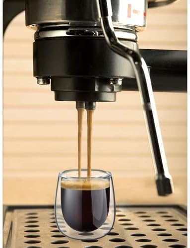 glastal Double Walled Espresso Coffee Glass Cups 100ml (4oz) Set of 6 - Image 6