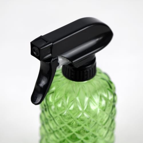 12Oz Glass Plant Spray Bottle with Black Plastic Top Pump - Image 4