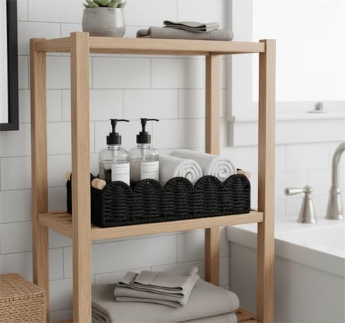 CubesLand Toilet Paper Storage Basket Organizer, Small Wicker Decor Basket - Image 6