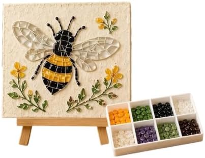 Cottage Garden Mosaic DIY Kit – Watering Can Mosaic Art Kit，Bees - Image 2