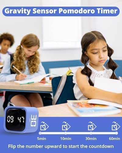 LUCKY TIME Rotating Productivity Timer 5/10/30/60min, Flip Timer, ADHD Tool - Image 2
