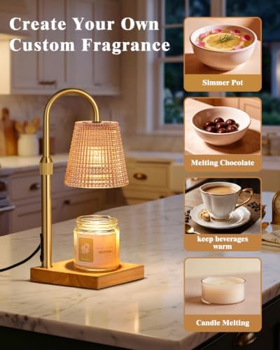 Amber Candle Warmer Lamp with Timer, House Warming Gifts New Home Decor - Image 6