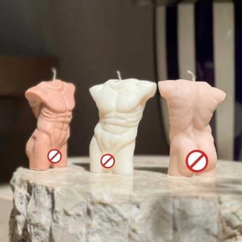 Candle Molds - Silicone Mold for Candles Making, DIY 3D Moulds for Soy Wax, Beeswax, Scented Candle, Valentine's Day Gifts (Muscle Man) - Image 3