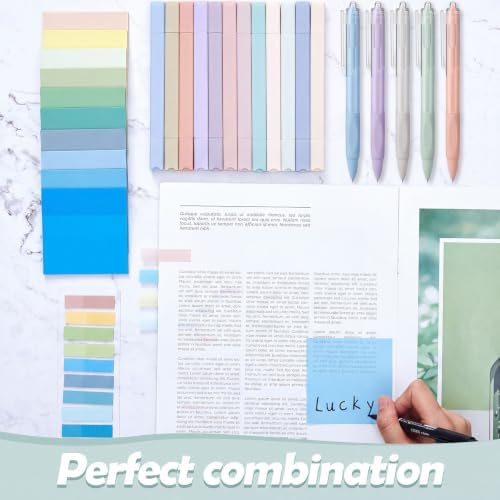 Jutom 38 Pcs Book Annotation Kit for Bible Study, Blue Series, Square - Image 4