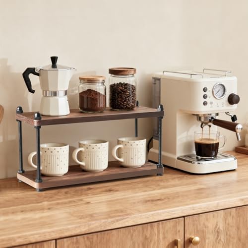 Mkono Coffee Station Organizer, 2 Tier Mug Shelf Coffee Bar Accessories - Image 4