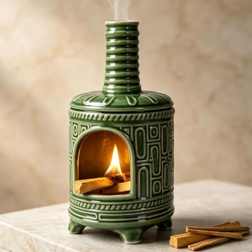 MOUGIGI Handmade Ceramic Palo Santo Holder & Mini Chiminea Incense Dish by MOUGIGI