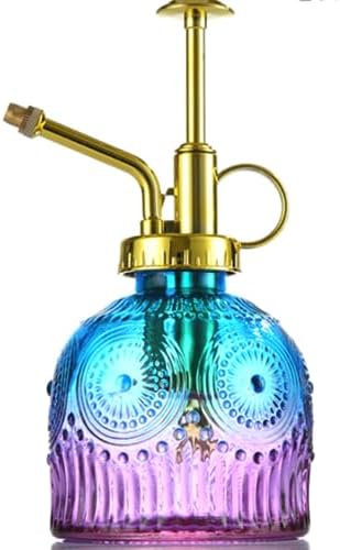 Indoor and Outdoor Potted Plant Sprayer Household Plant Glass Small Watering Can Spray Bottle Plant Sprayer Glass Spray Bottle Decorative Spray Bottle (Purple Gradient Blue) by VKSG