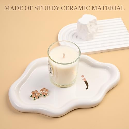 Ceramic Jewelry Large Decorative Cloud Tray, Trinket Dish (j) - Image 3