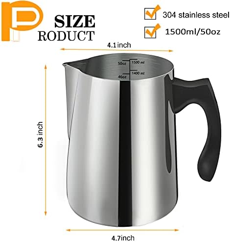 BBAXI Candle Making Pouring Pot, 1500 ML/50 OZ Pitcher, 304 Stainless - Image 2