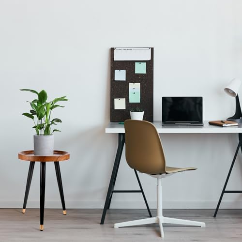 KGPLOME Plant Stands Indoor,Walnut End Table with Raised Design(2,12X17'') - Image 7