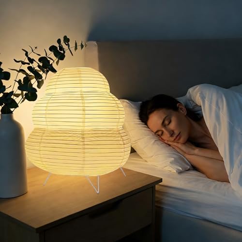 YY YEARCHY Rice Paper Table Lamp 10-inch Tall - Image 2