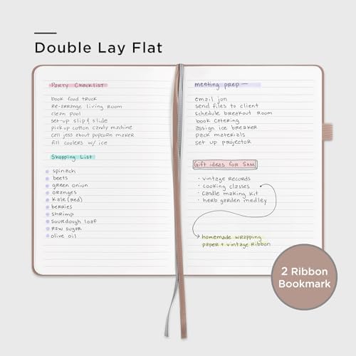 &And Per Se Lined Journal Notebook, 160 Pages, A5 5.7 x 8 inches College Ruled Thick Paper Notebook Journals for Writing, Hardcover Notebooks for Women Men Office School (1 Pack, Apricot) - Image 3