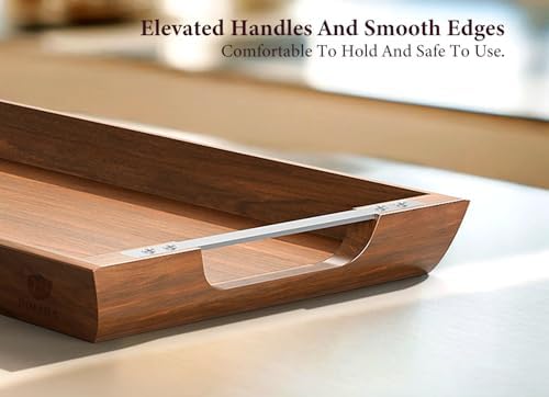 Acacia Wood Serving Tray, 36×12in Large Charcuterie Boards for Party - Image 3