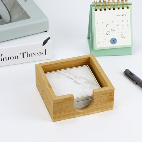 MultiBey Bamboo Sticky Note Holder, Wood Post It Note Dispenser - Image 6