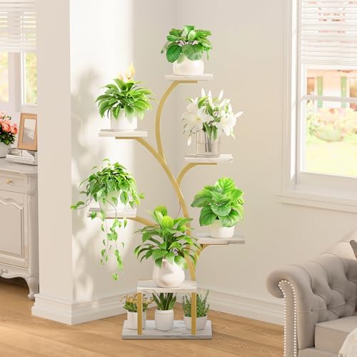BACEKOLL Plant Stand Indoor with Grow Light, 7 Tier 49" Lighted Plant Shelf - Image 4