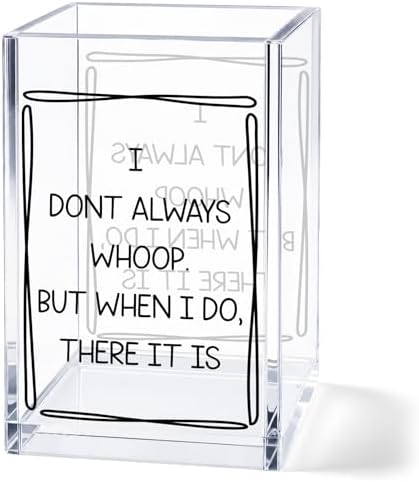 Acrylic Pen Holder Cup Desk Organizer, Office Desk Decor Accessories, Pencil Holder Storage Box, Cute Desktop Organizer for Home Office by Unknown