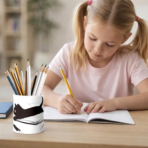 Ceramic Pen Holder Desk Accessories Brush Holder Pencil Holder Organizer - Image 6