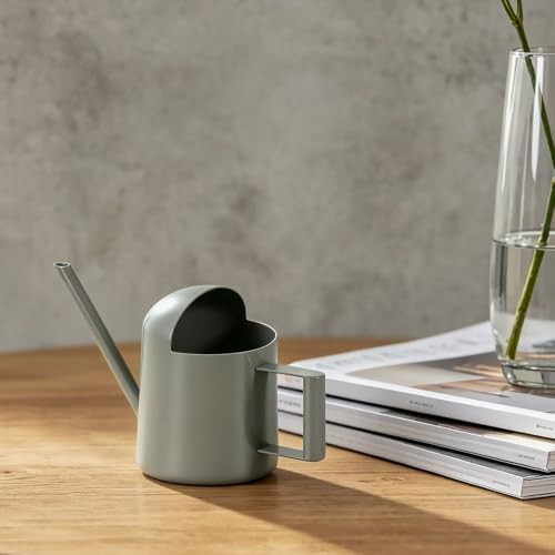 Small Watering Can 10oz Long Spout for Indoor Plants (Gray) - Image 6