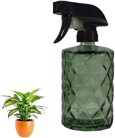 YYTSGG Green Glass Plant Mister Bottle, 12oz Refillable by YYTSGG