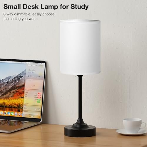 Fenmzee Small Bedside Lamp for Bedroom - 3-Way Dimmable Touch Table Lamp - Image 3