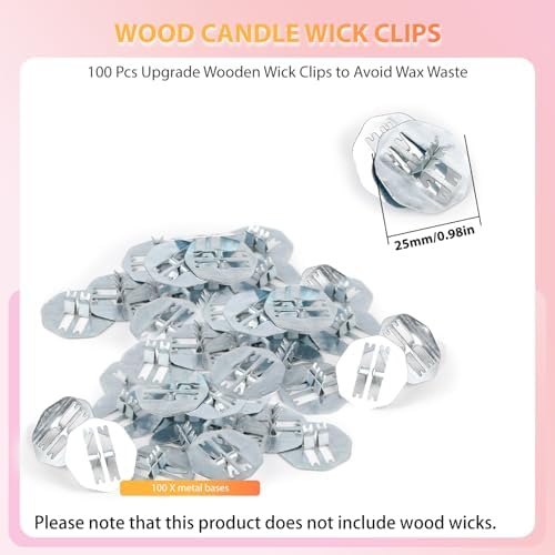 Count Durable Metal Wick Sustainers, 100 PCS - Image 2