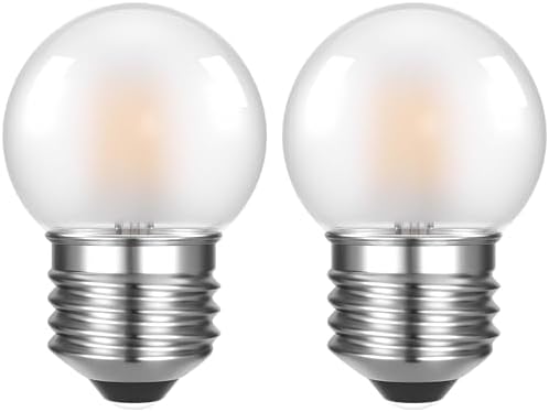 G40 Frosted 1.5w Low Wattage Light Bulbs Low Voltage Light Bulbs 15 Watt by PADMOLUDAZ