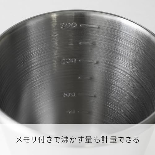 Hario Outdoor V60 Stacking Mug, 320ml Silver - Image 4