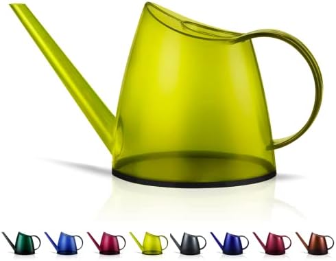 Small Indoor Plant Watering Can Long Spout 1.4L Green Lemon by WhaleLife