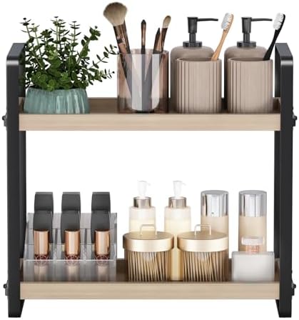 HNRLOY Bathroom Counter Organizer, Bathroom Counter Shelf, Makeup Organizer by HNRLOY