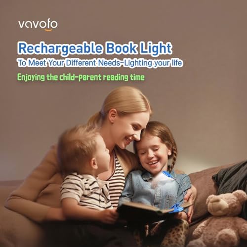 VAVOFO Rechargeable Reading Light, Clip on Book Light for Reading in Bed - Image 2