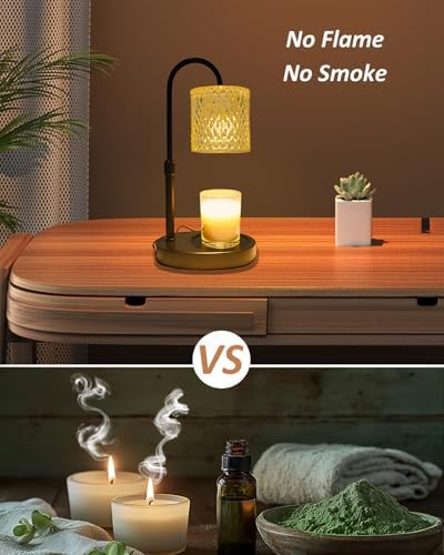 Candle Warmer Lamp with Timer Dimmable Height Adjustable, Birthday Gifts for Women Mom, House Warming Gifts New Home Decor, Candle Warmer for Jar Candles - Image 5