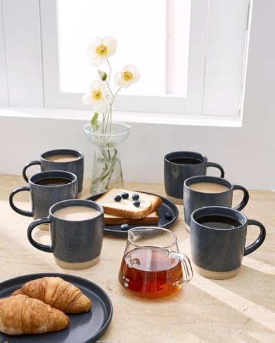 famiware Coffee Mugs Set of 6, Milkyway 13 oz Ceramic Cup Set with Handle - Image 6