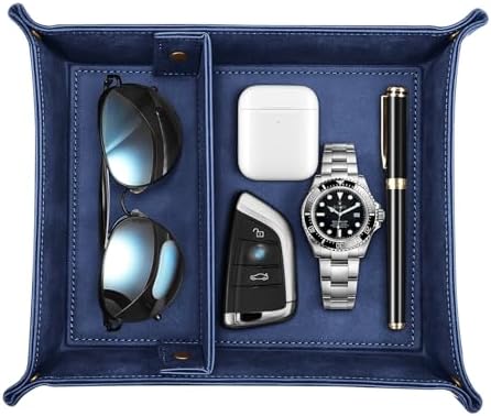 SITHON Valet Tray Desktop Storage Organizer with 2 Compartments by SITHON