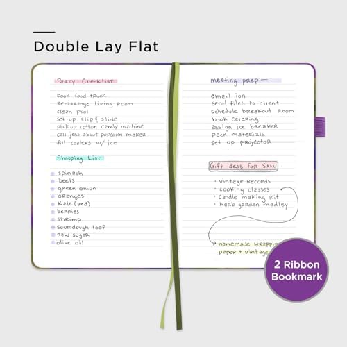 &And Per Se Lined Hardcover Notebook – A5 5.7"x8" College Ruled, 160 Pages, 100gsm Thick Paper – Aesthetic Journal for Women, Gift-Ready Planner, Everyday Writing Notebook (Lavender Grove) - Image 3