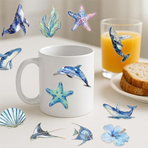 50Pcs Ocean Animal Stickers - Image 7