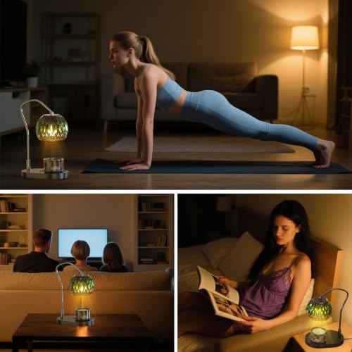 Candle Warmer Lamp with Timer & 4-Level Dimmer, Modern Decor - Image 6