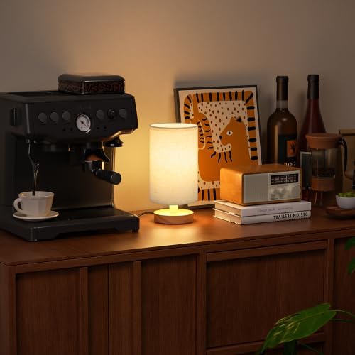 Fenmzee 8.5" Small Table Lamp for Bedroom - Inline Switch Bedside Lamp - Image 7