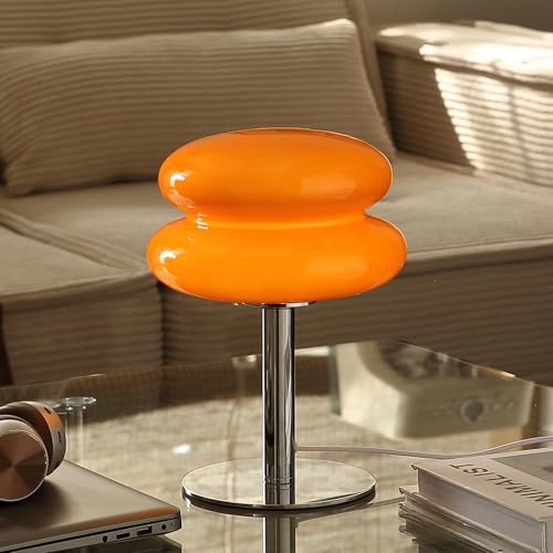 Glivpny Mushroom Lamp Table Lamp, Mid Century Modern Table Lamps(Orange) - Image 2