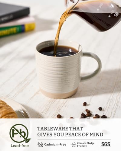 famiware Coffee Mugs Set of 8, 13 oz Mug Set, Ceramic Cup Set with Handle - Image 4