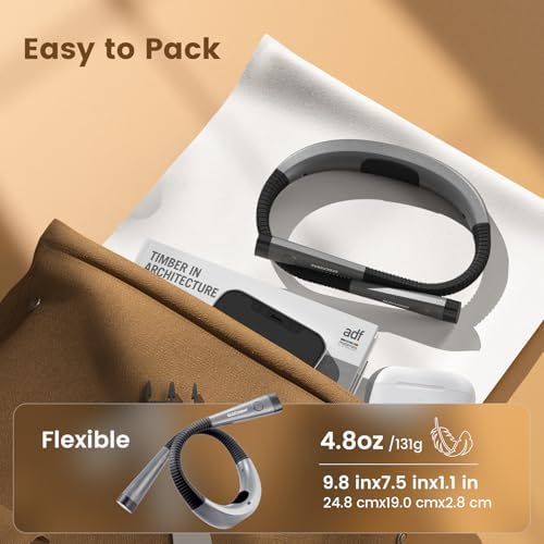 Glocusent Reading Light,Bendable Neck Light,80-hr Rechargeable Book Light - Image 5