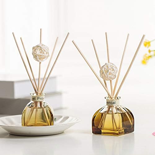 Ocean Reed Diffuser Set, 2 Pack 1.7 fl oz Glass Bottles, 5 Rattan Sticks & Rattan Ball, Plant-Based Non-Toxic Essential Oil, Fresh Long-Lasting Home Fragrance for Bathroom Living Room - Image 2