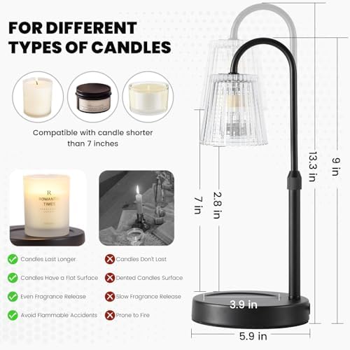 Candle Warmer Lamp with Timer,Birthday Gifes for Women and House Warming - Image 4