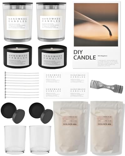 MAGOKORO Natural Soy Candle Making Kit, DIY Candle Making Supplies for Beginners, Adults&Kids (Basic Kit) by MAGOKORO