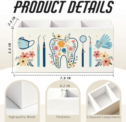 Dentist Hygienist Gifts Pen Pencil Holder for Desk Accessories - Image 2