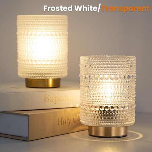 Battery Operated Lamp with Timer, Cordless Table Lamps with LED Warm Bulb - Image 6
