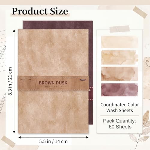 Scrapbook Paper Color Wash Decorative Craft Paper Pack Watercolor Patterned Sheets for Card Making Journaling Collage Decoupage Party Decor Invitations DIY Gift Projects - Image 2