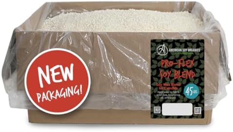 American Soy Organics Pro-Flex Soy Blend Wax Beads for Candles, 45 lbs by AmericanSoyOrganics